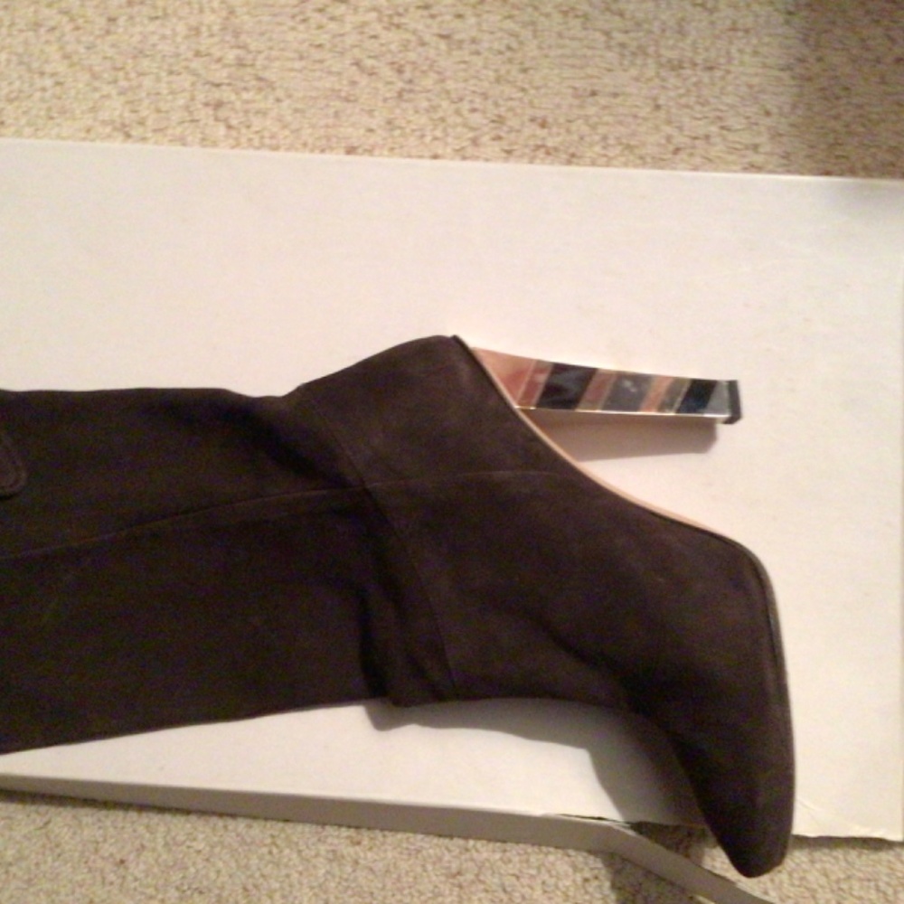 Jimmy Choo Coffee Suede Boots - Picture 5 of 8
